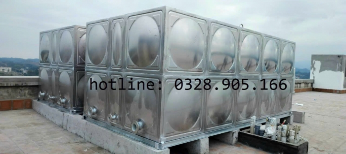 Bể inox lắp ghép